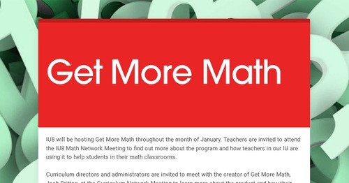 Get More Math | Smore Newsletters