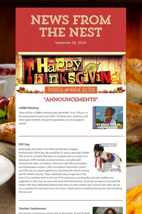 News from the Nest