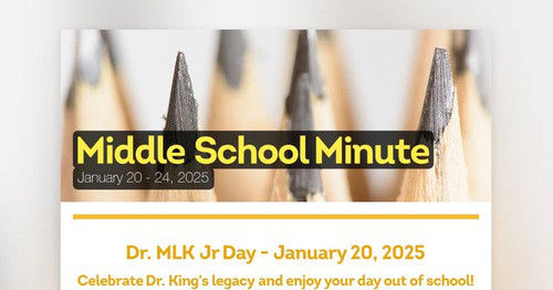 Middle School Minute