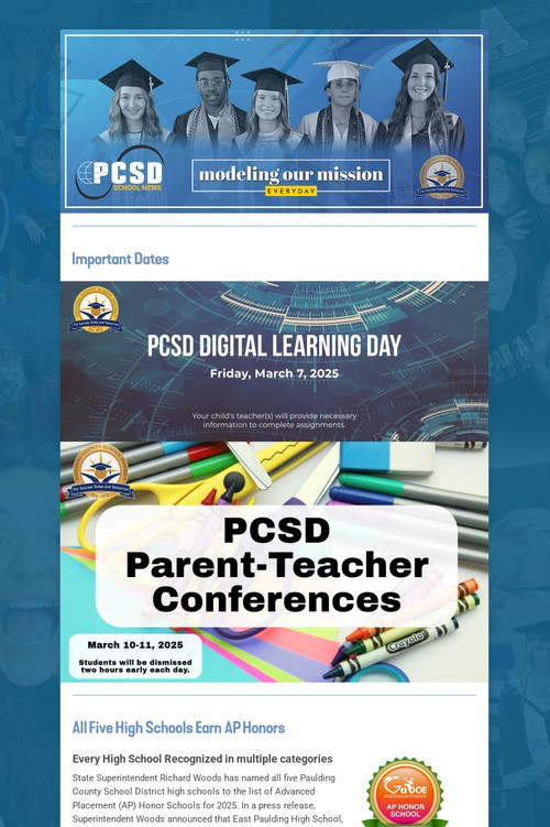 PCSD School News
