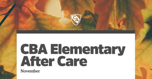 CBA Elementary After Care