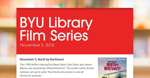 BYU Library Film Series | Smore Newsletters