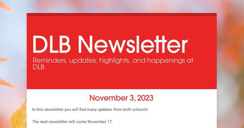 DLB Newsletter