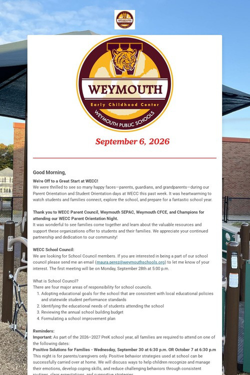 Weymouth Early Childhood Center