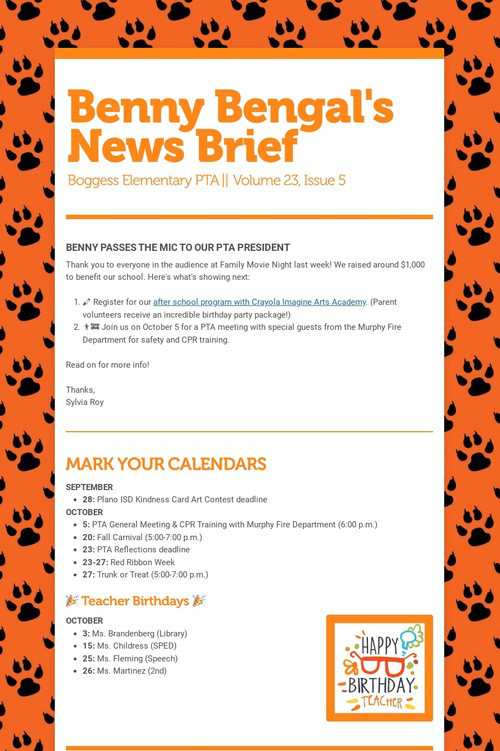 Benny Bengal's News Brief