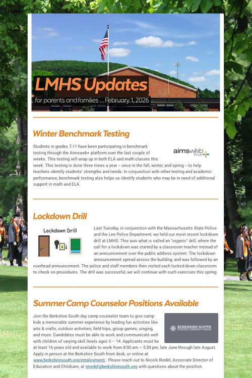 LMHS Updates