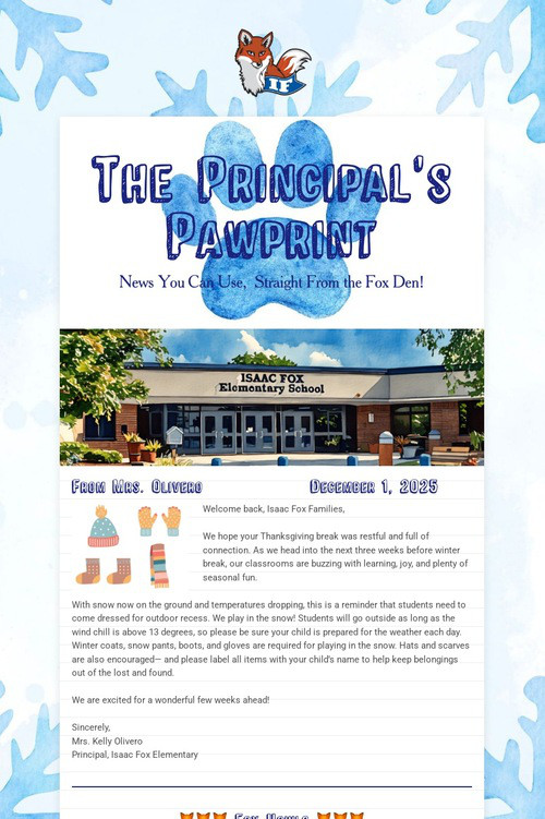 The Principal's Pawprint