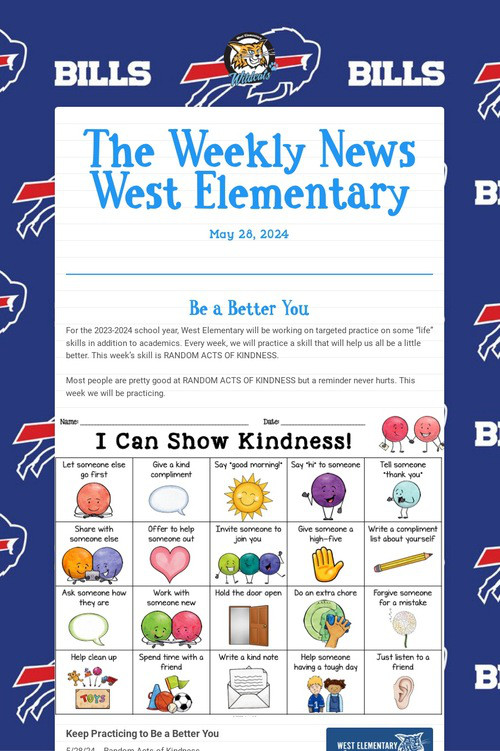 The Weekly News West Elementary