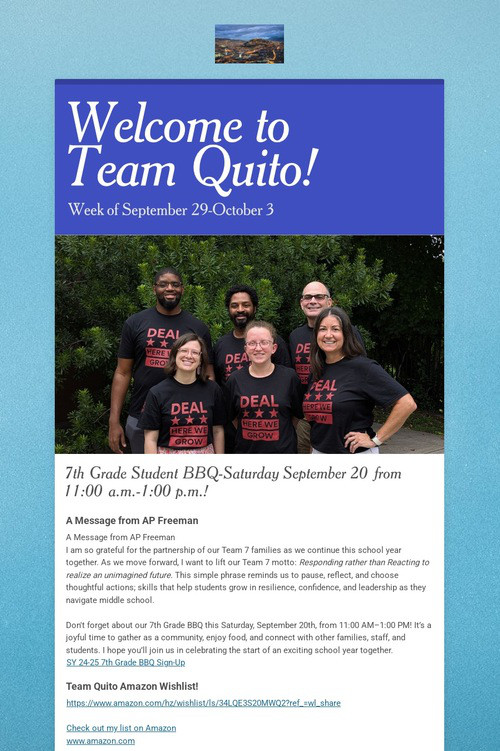 Welcome to Team Quito!