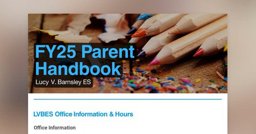 FY25 Parent Handbook