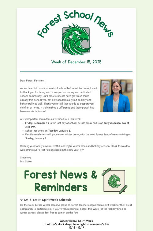 Forest School News (12.14.25