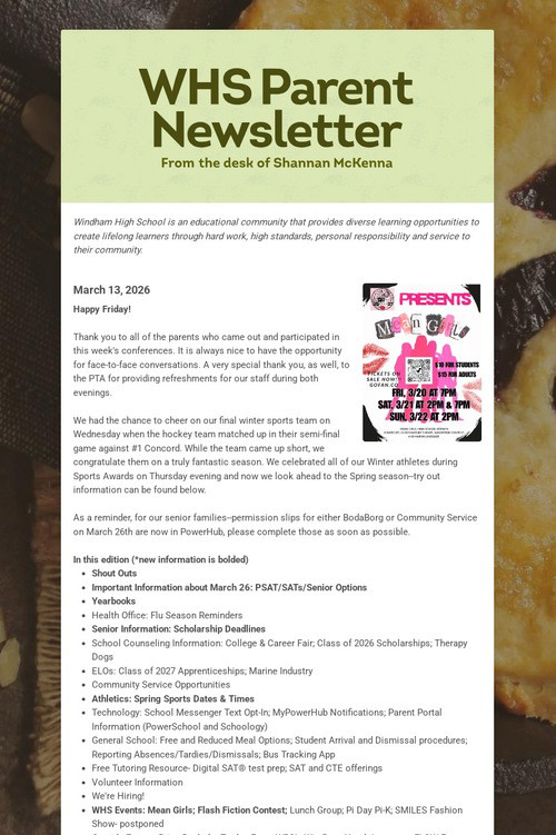 WHS Parent Newsletter