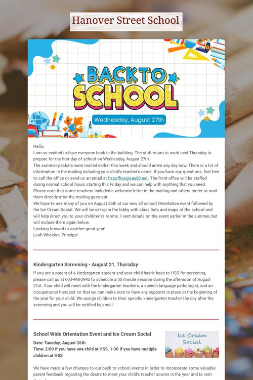 Back to School