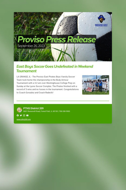 Proviso Press Release