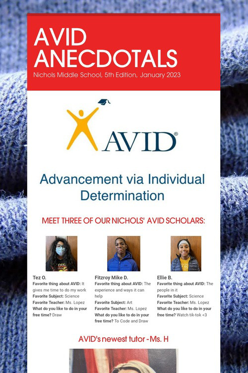AVID ANECDOTALS