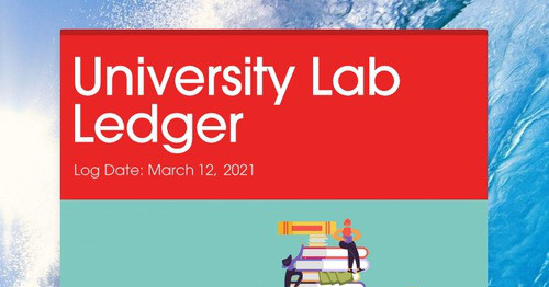 University Lab Ledger | Smore Newsletters for Education
