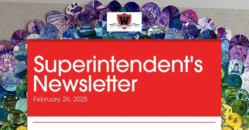 Superintendent's Newsletter