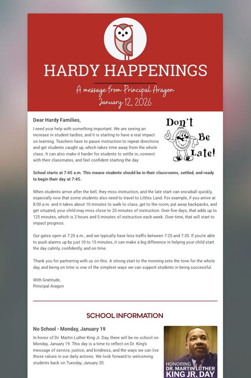 Hardy Happenings