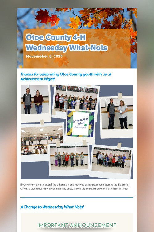 Wednesday What-Nots 11/5