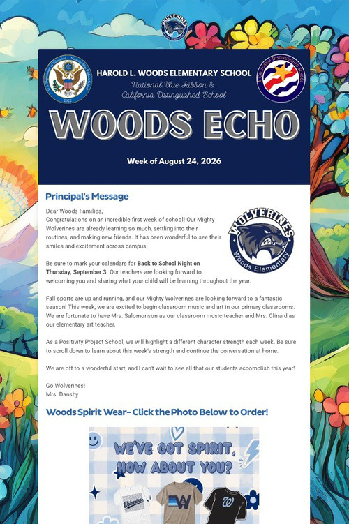 Week of August 24, 2026