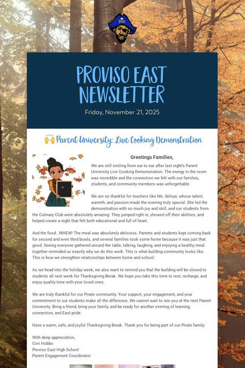Proviso East Newsletter