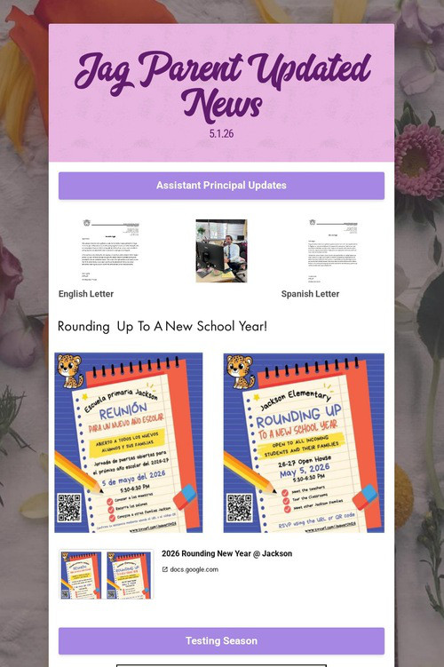 Jag Parent Updated News
