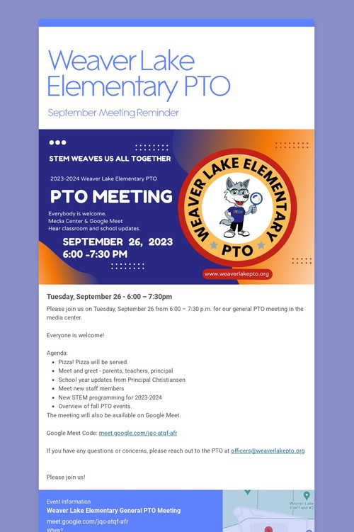 Weaver Lake Elementary PTO