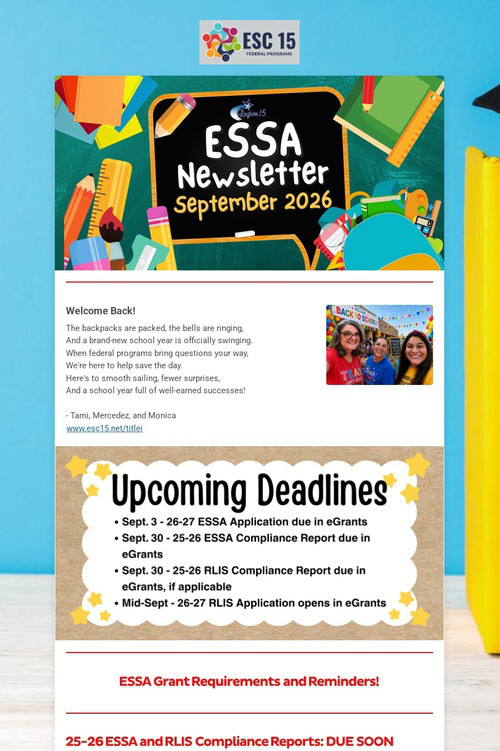 ESSA Newsletter
