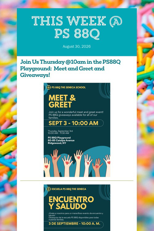 This Week @ PS 88Q