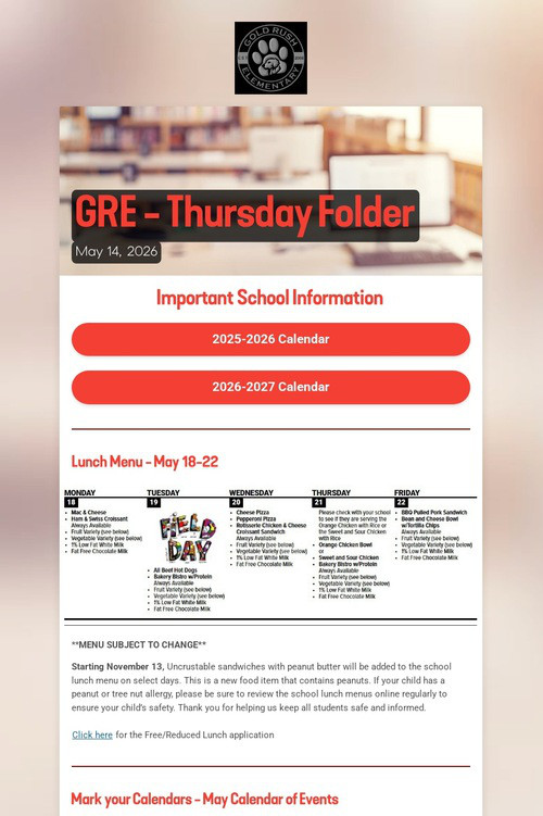 GRE - Thursday Folder