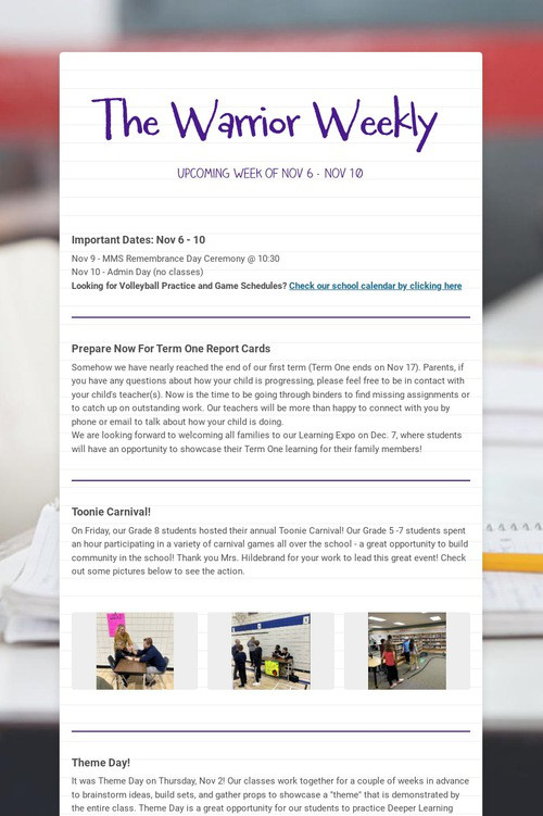 The Warrior Weekly