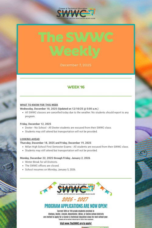 The SWWC Weekly