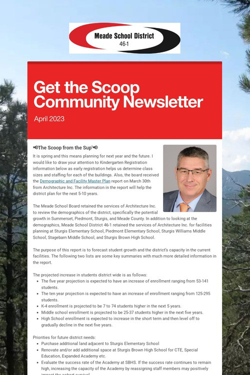 Get the Scoop Community Newsletter