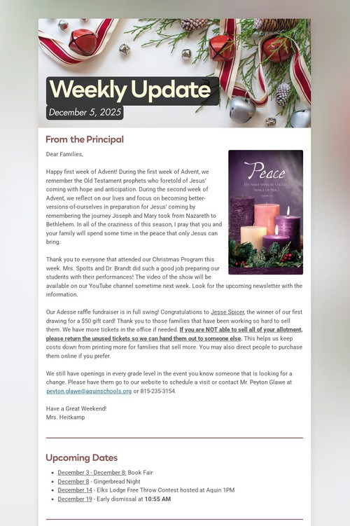 Weekly Update