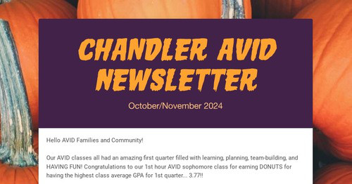 Chandler AVID Newsletter