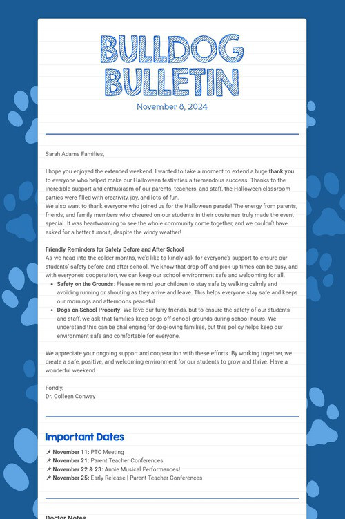 BULLDOG BULLETIN