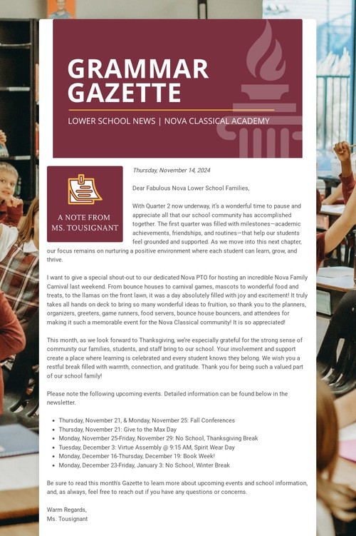 GRAMMAR GAZETTE
