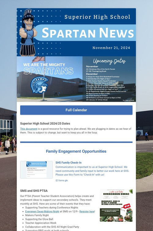 SHS Family News