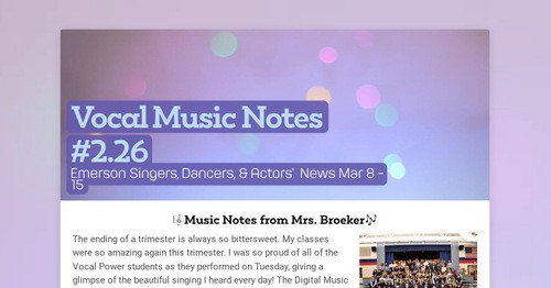 Vocal Music Notes #2.26