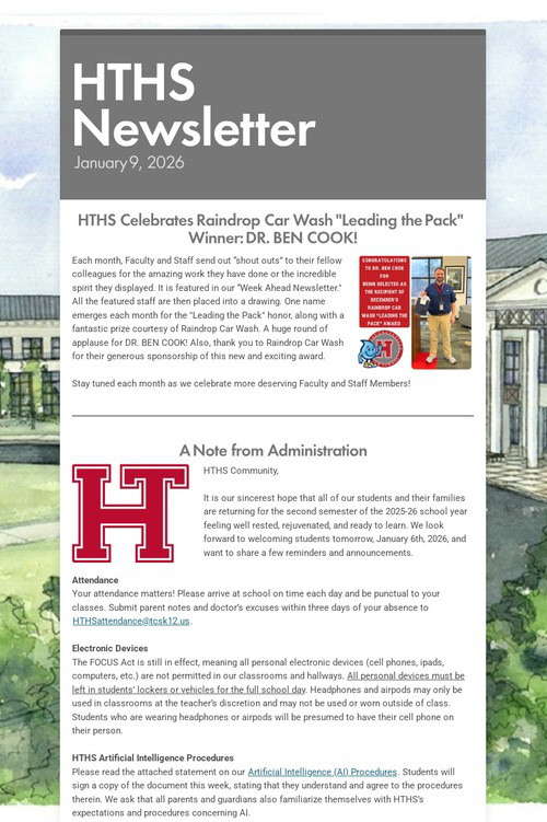 HTHS Newsletter