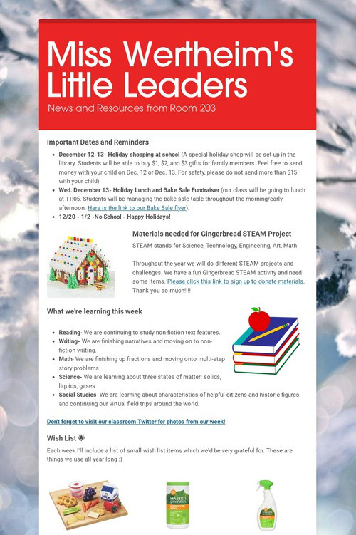 Miss Wertheim's Little Leaders
