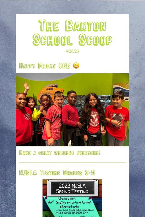 The Barton School Scoop