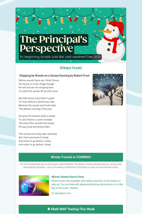 The Principal's Perspective