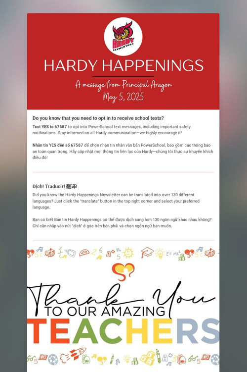 Hardy Happenings