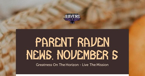 Parent Raven News, November 5