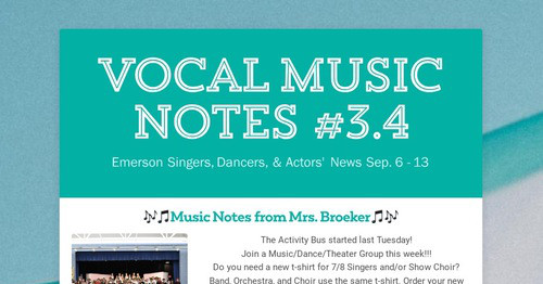 Vocal Music Notes #3.4