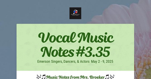 Vocal Music Notes #3.35