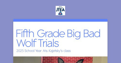 Fifth Grade Big Bad Wolf Trials