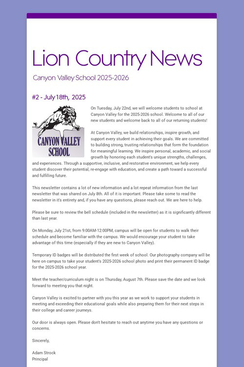 Lion Country News