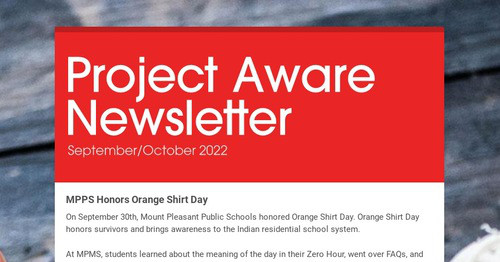 Project Aware Newsletter